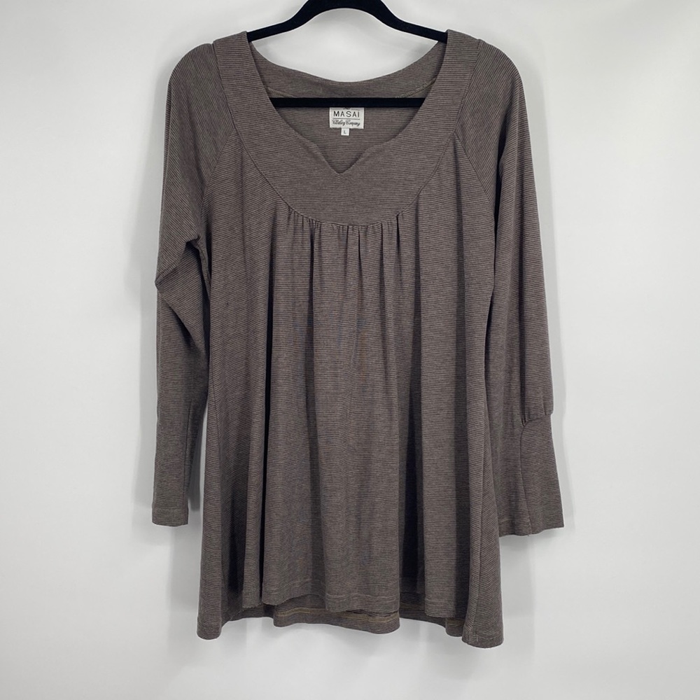 The Masai Clothing Company Striped Long Sleeve Shirt